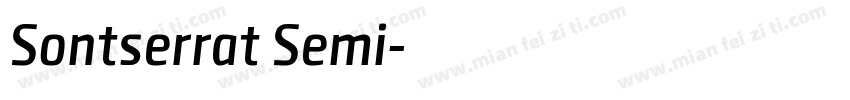 Sontserrat Semi字体转换